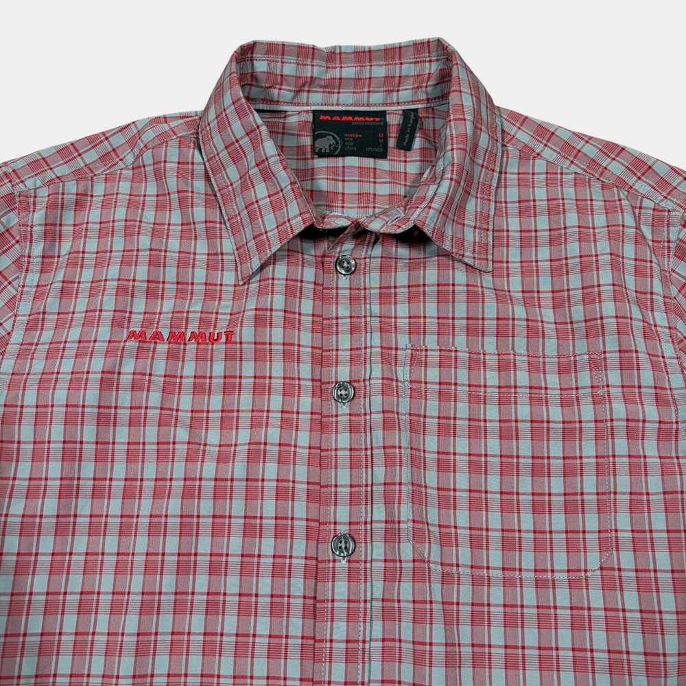 Mammut Shirt Mens M Plaid Long Sleeve Button Up Lightweight Performance Outdoor - Picture 5 of 11